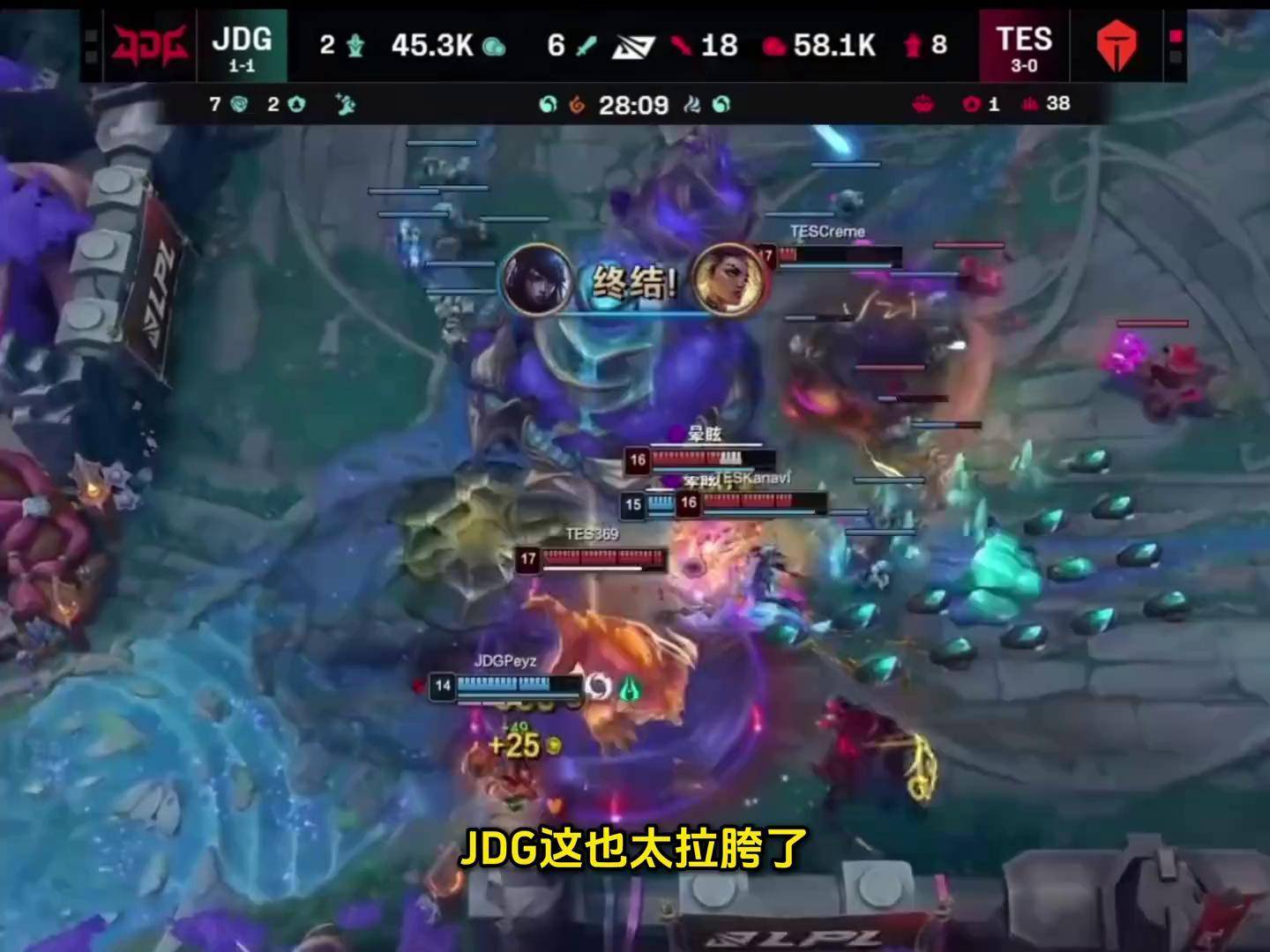 关于Doinb连续七场比赛得分超过最后时刻胜出，TES不断突破！的信息